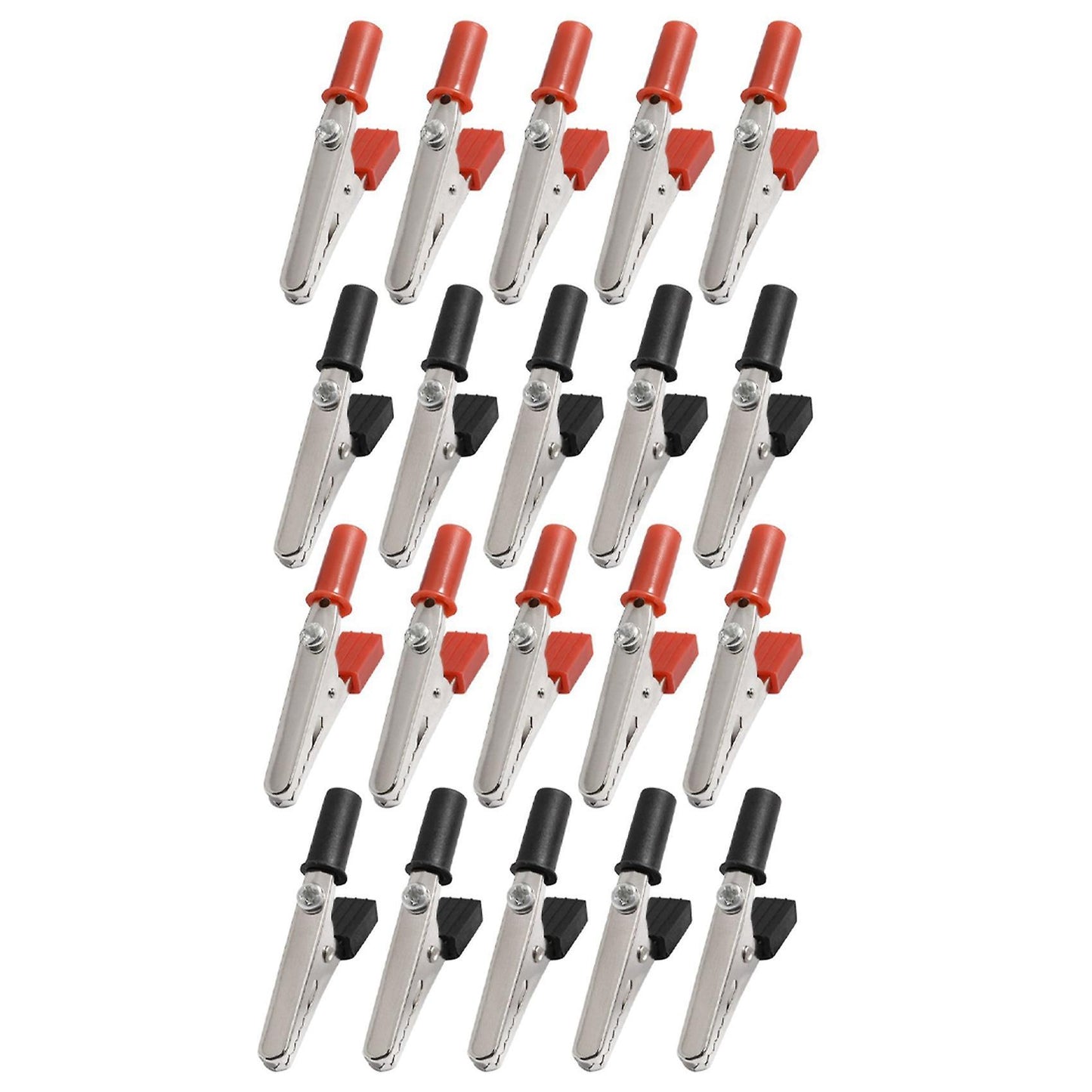 20x 5a Handle Electrical Crocodile Alligator Clips