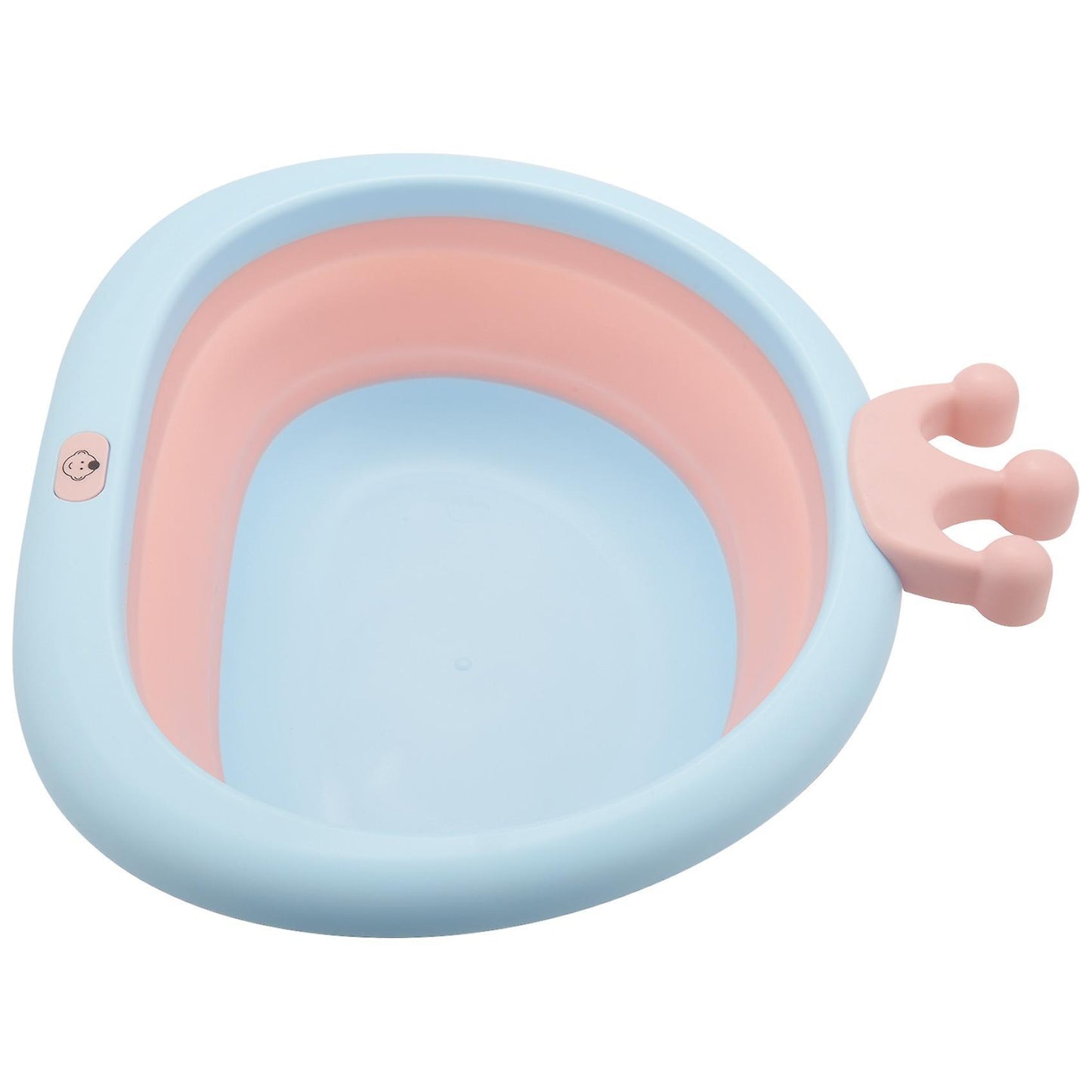 Newborn Baby Foldable Bath Tub Baby Shower Tubs Face Basin Pink