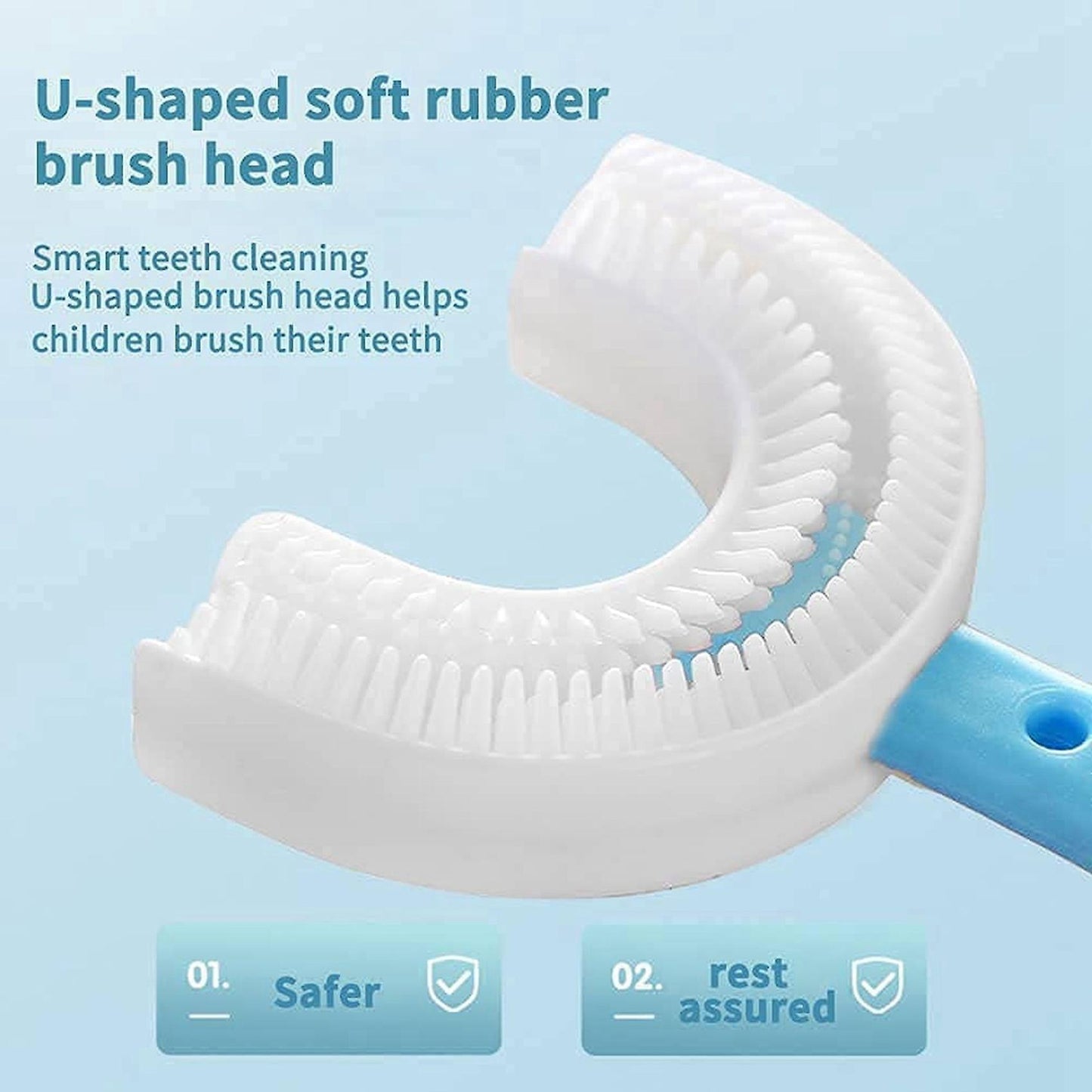 U-shaped Children Toothbrush Manual Training Toothbrush U-shaped