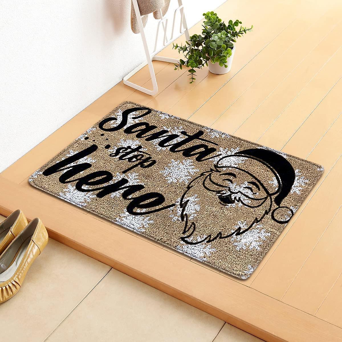 Christmas Doormat Floor Mat Santa Claus Door Mat Outdoor Rug B007