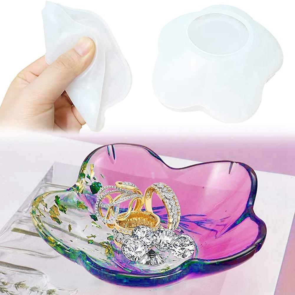 Petal-shaped Dish Storage Silicone Mold Diy Crystal Drop Glue Mold