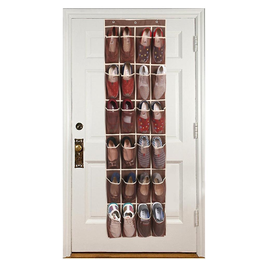 24 Pocket Shoe Organizer, Breathable Mesh, for Sneakers /home -a
