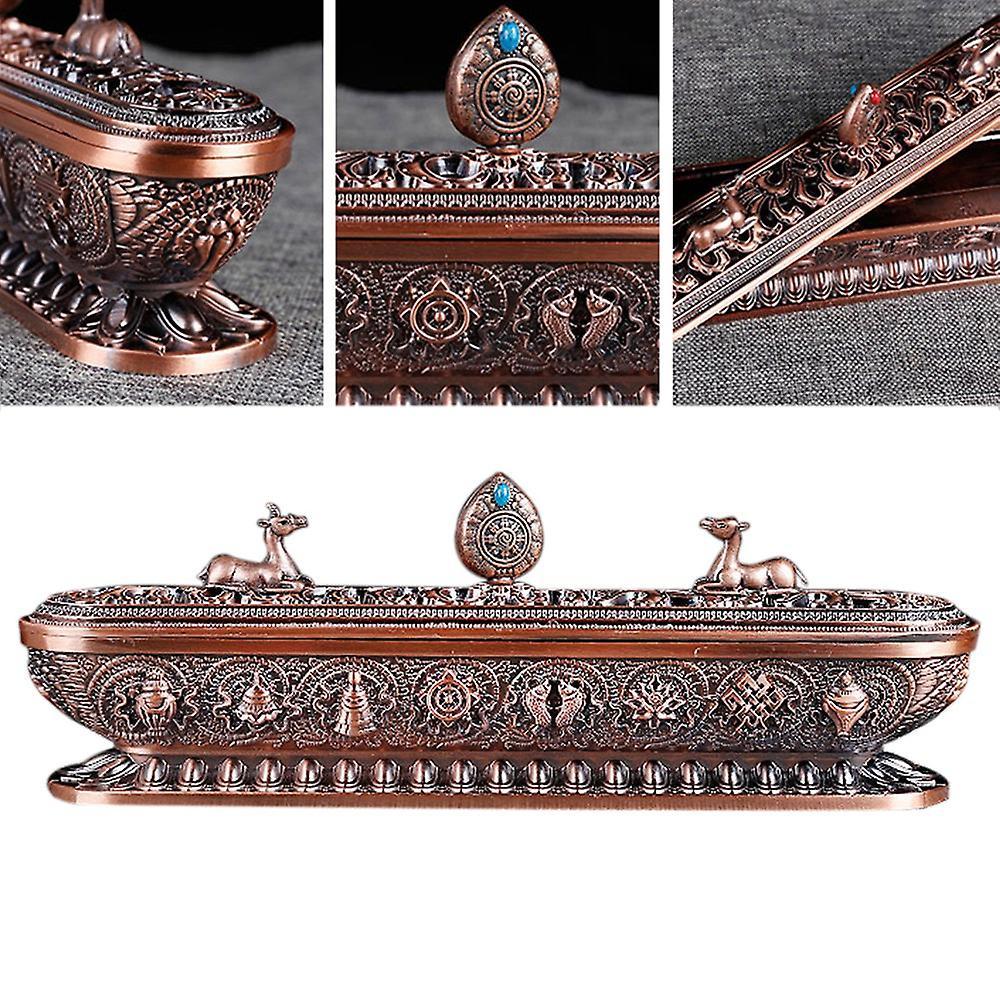 Tibet Incense Burner Antique Handmade Incense Stick Holder Crafts 3