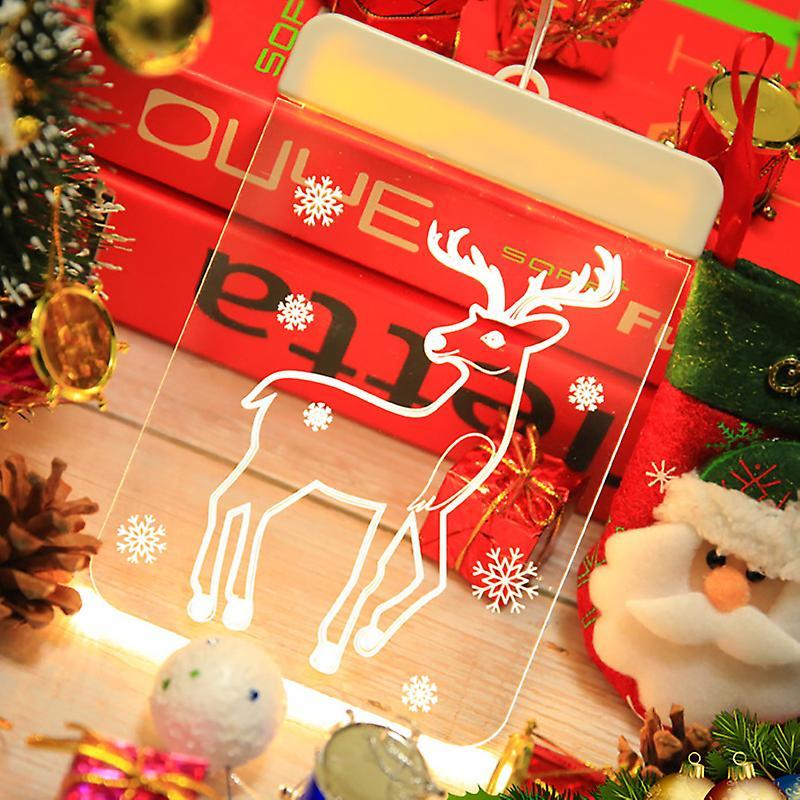 Christmas Window Light for Wall Windows Pathway Patio Bedroom Decor B