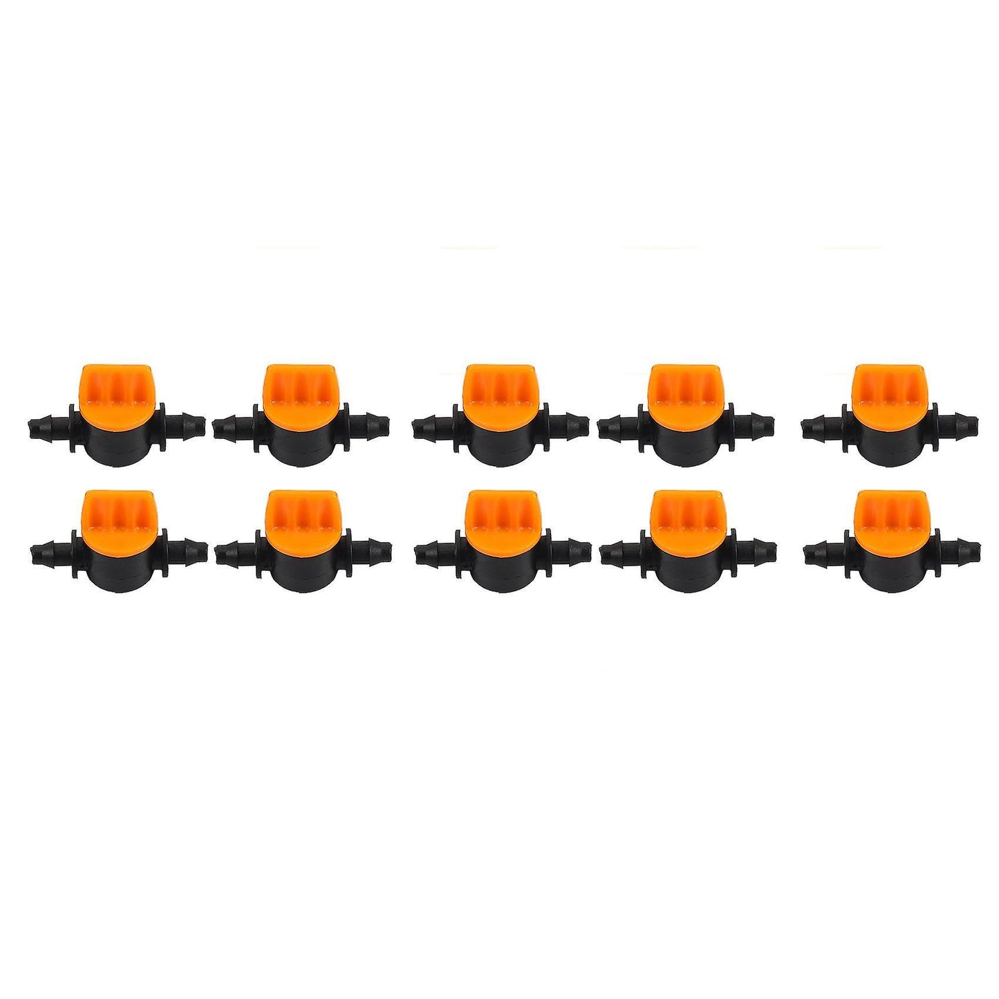 Mini Valve with 4/7mm Hose Irrigation Water Flow Control 10 Pcs