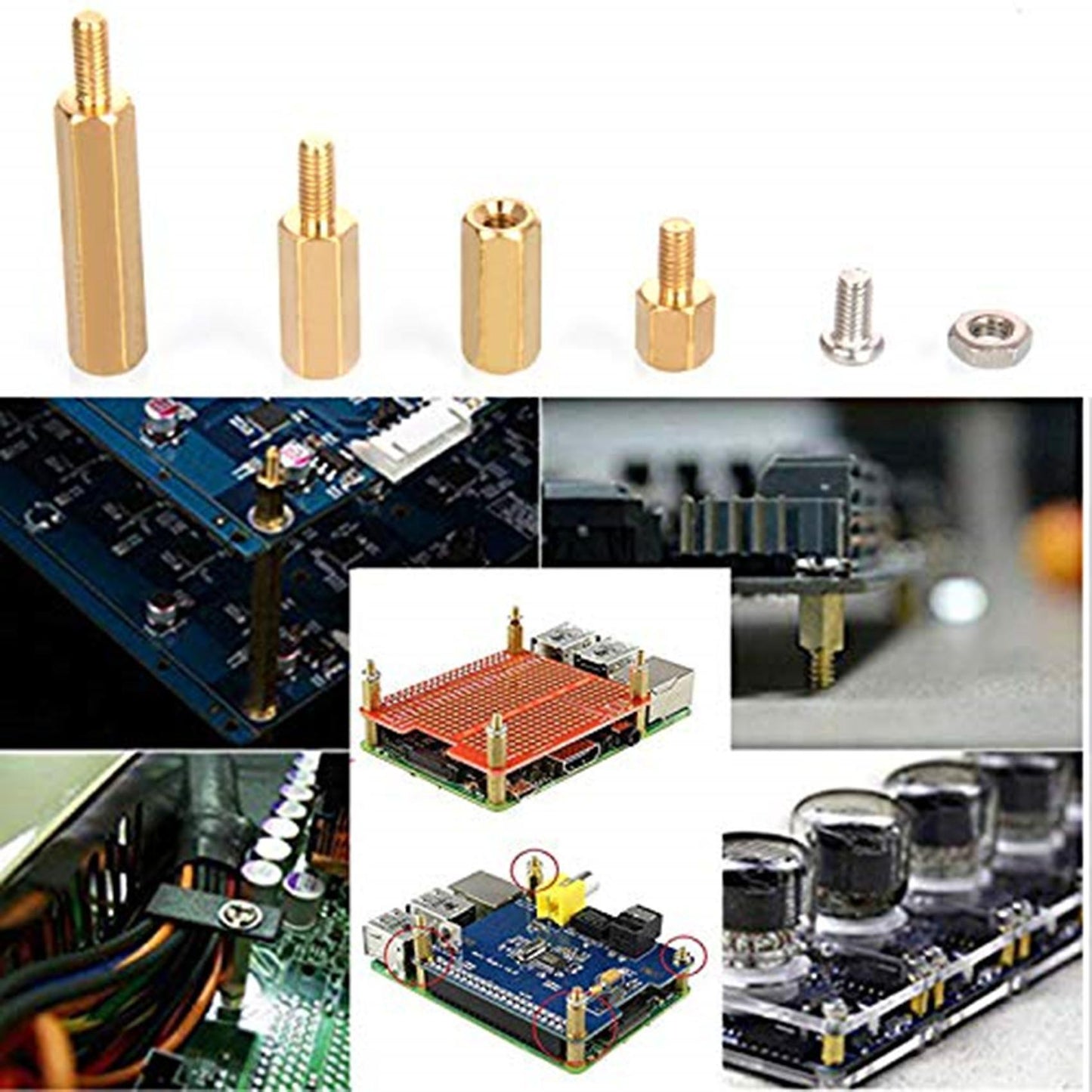 124pcs Installation Tool M2.5 Series Brass Hex Standoff / Nuts+screws