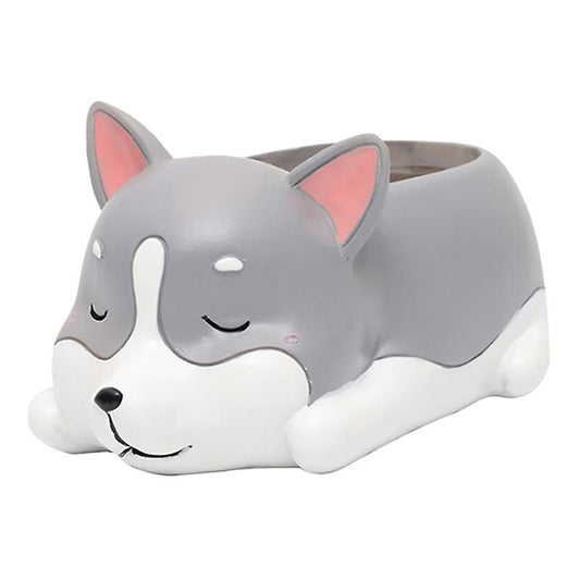 1pcs Resin Cartoon Dog Succulent Cactus Planter Pot,d