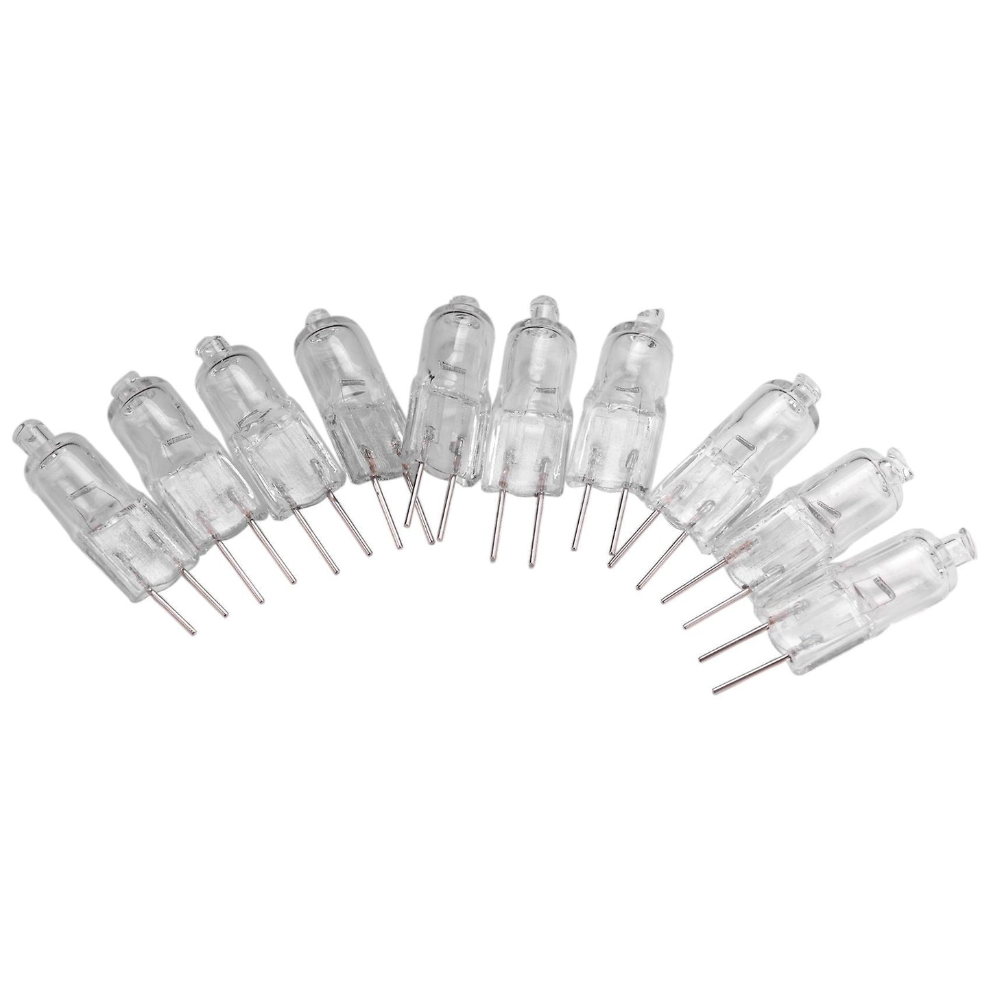 10x G4 Warm White Jc Halogen Capsule Bi-pin Light Bulb Lamp Clear 10 Watt 12v