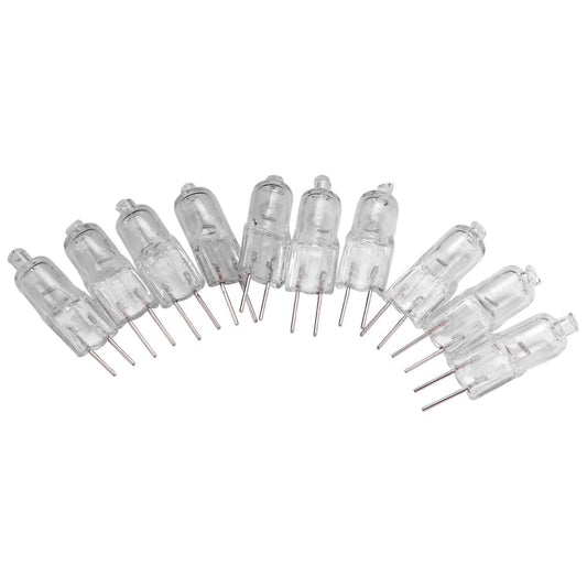 10x G4 Warm White Jc Halogen Capsule Bi-pin Light Bulb Lamp Clear 10 Watt 12v