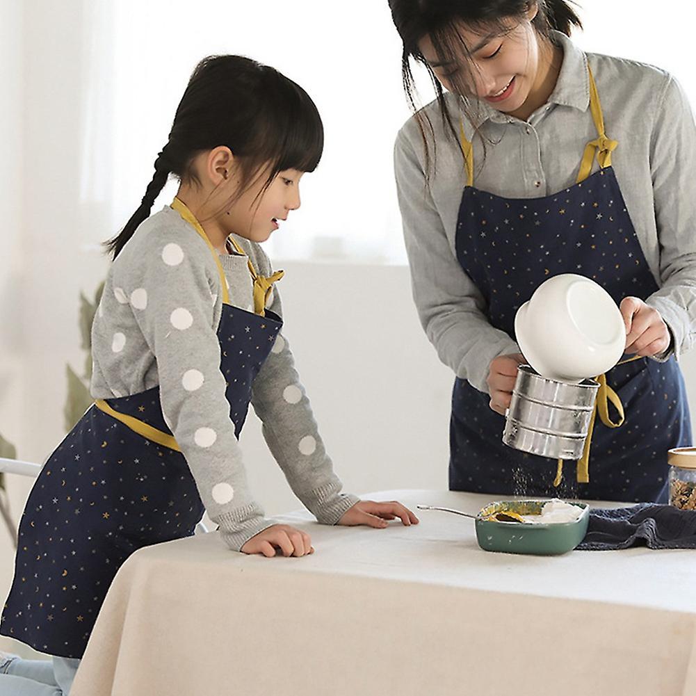 1 Piece Cotton Adjustable Adult Kitchen Apron Star Print Apron