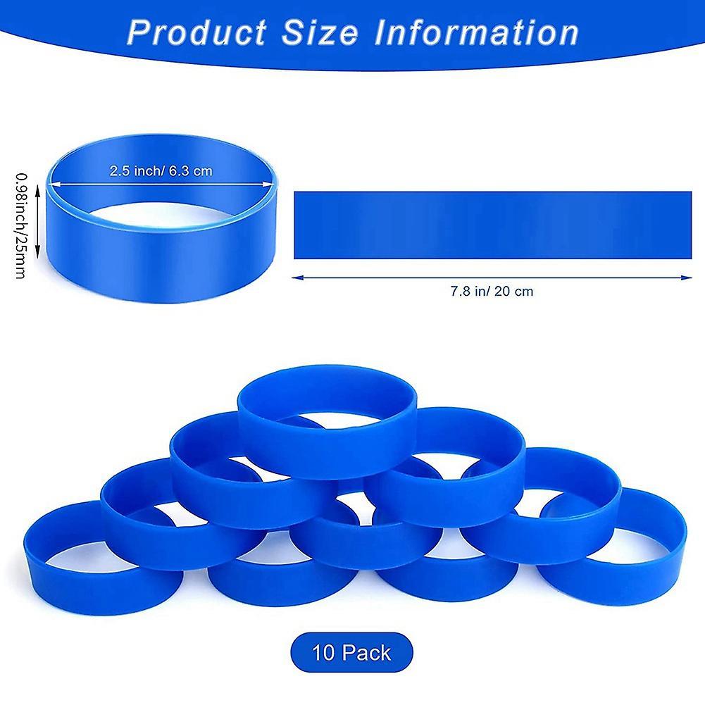 10 Pack Heat Silicone Bands for Sublimation, Silicone Bands