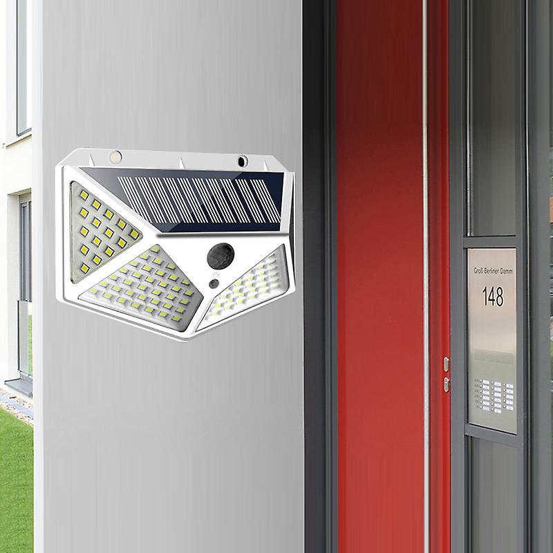 Outdoor Solar Lamp Motion Sensor Light Waterproof for Garden-white