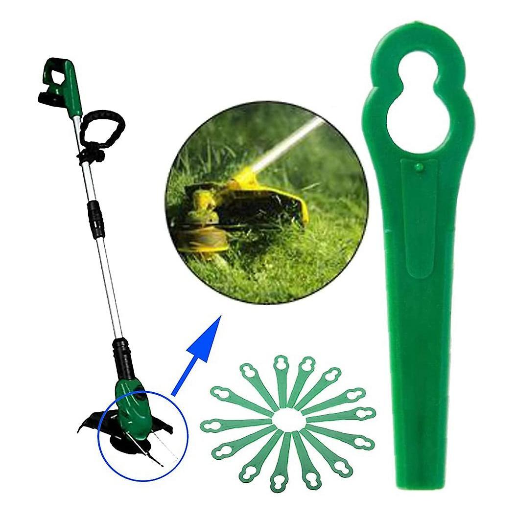 100 Pcs 8.3cm Plastic Trimmer Blades for Bosch Einhell Lawn Mower