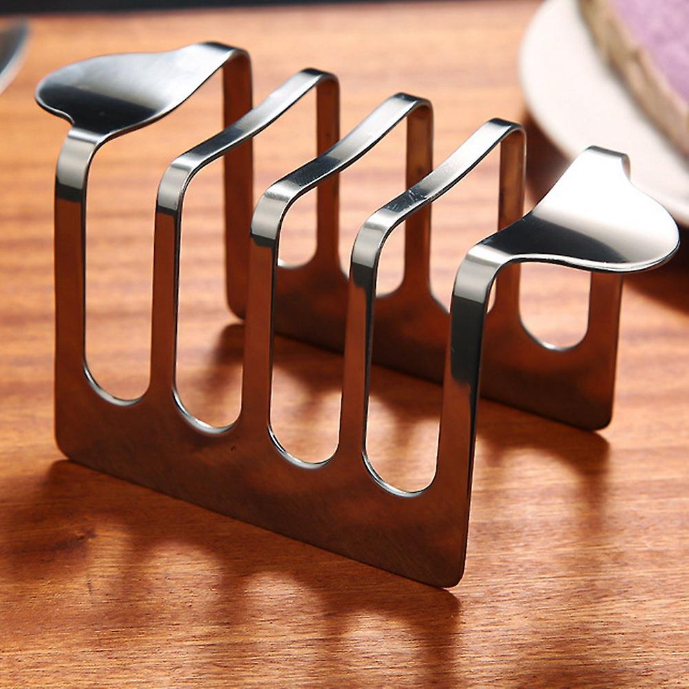 4 Slice Holes Stainless Steel Cooling Grid Bread Rack Accessories