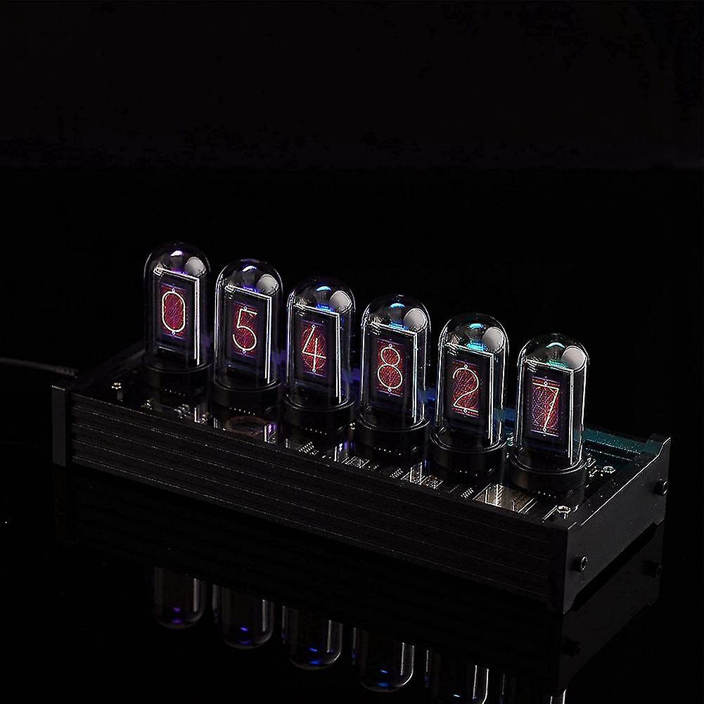 Ips Nixie Tube Digital Clock Electronic Calendar 6-digit Lcd Time