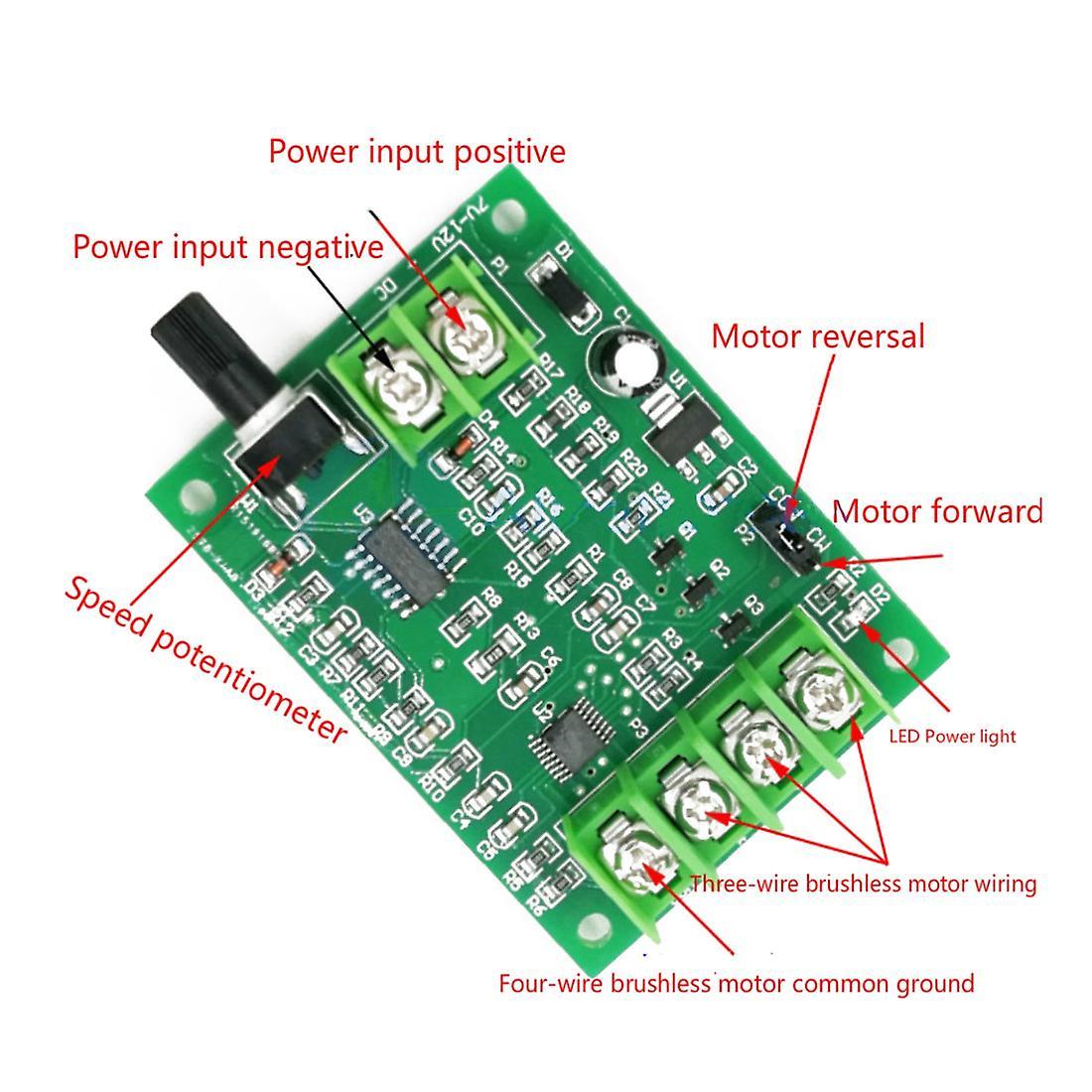 7v-12v Dc Brushless Driver Board Controller