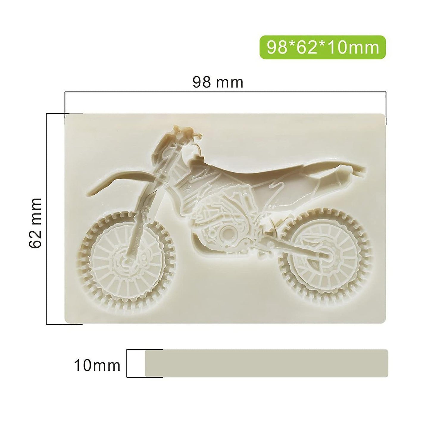 Silicone Mold Decor Gum Paste Sugar Topper Mould Motor Bike Moulds