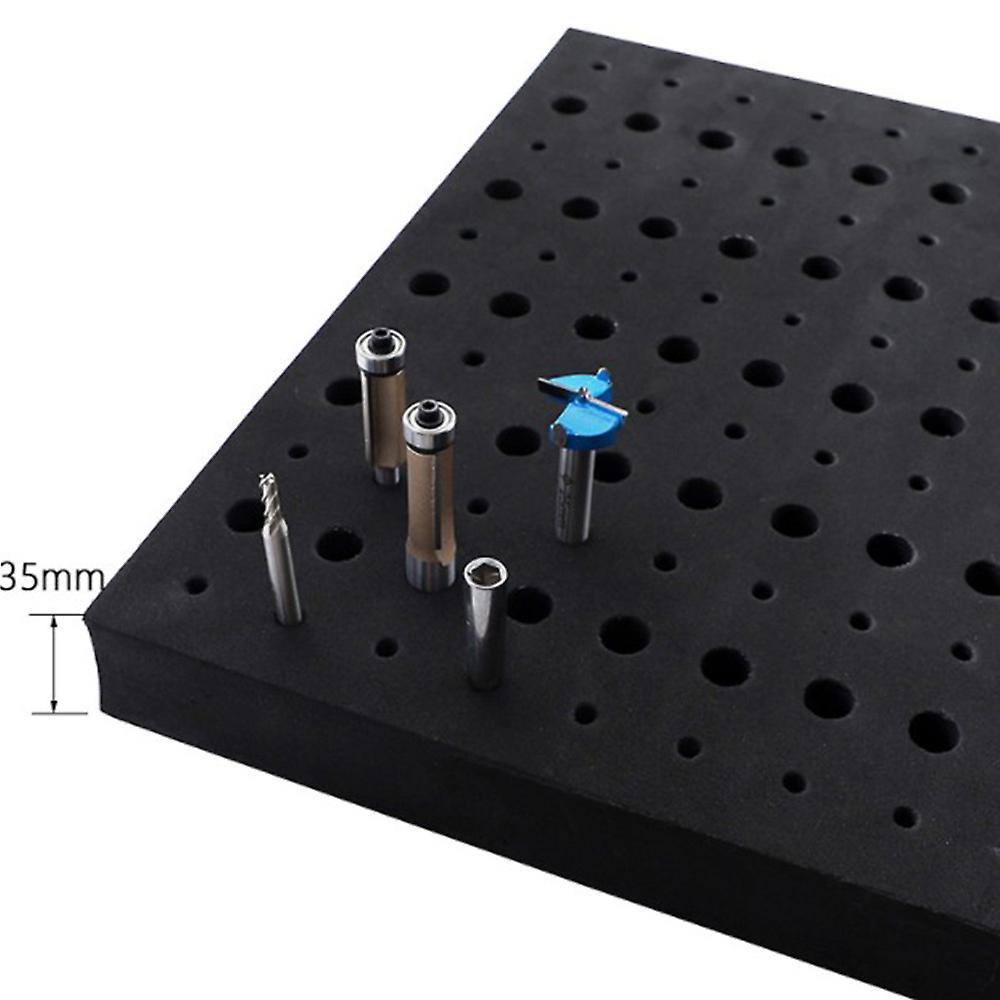 110 Holes Router Bit Tray Storage Holder for 1/4inch 1/2inch Shank