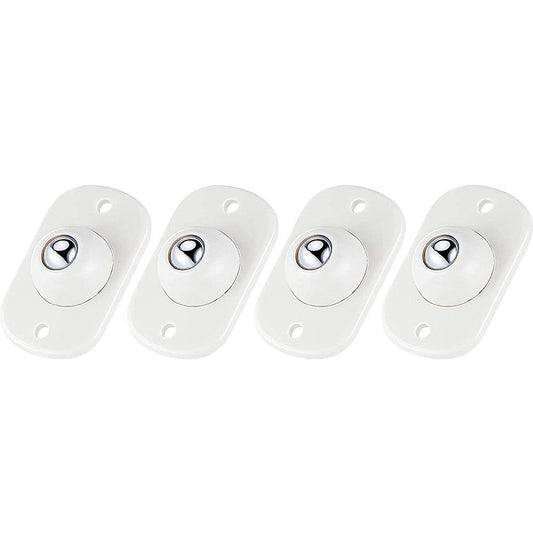 4pcs Stainless Steel Mini Swivel Caster Wheels for Furniture,cabinet