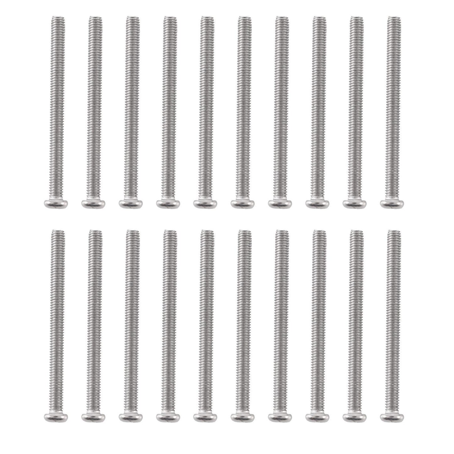 M4x50mm 304 Stainless Steel Phillips Button Head Machine Screws 20pcs