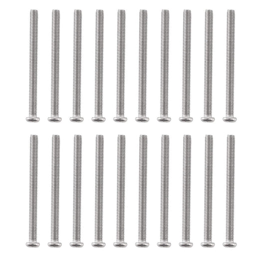M4x50mm 304 Stainless Steel Phillips Button Head Machine Screws 20pcs