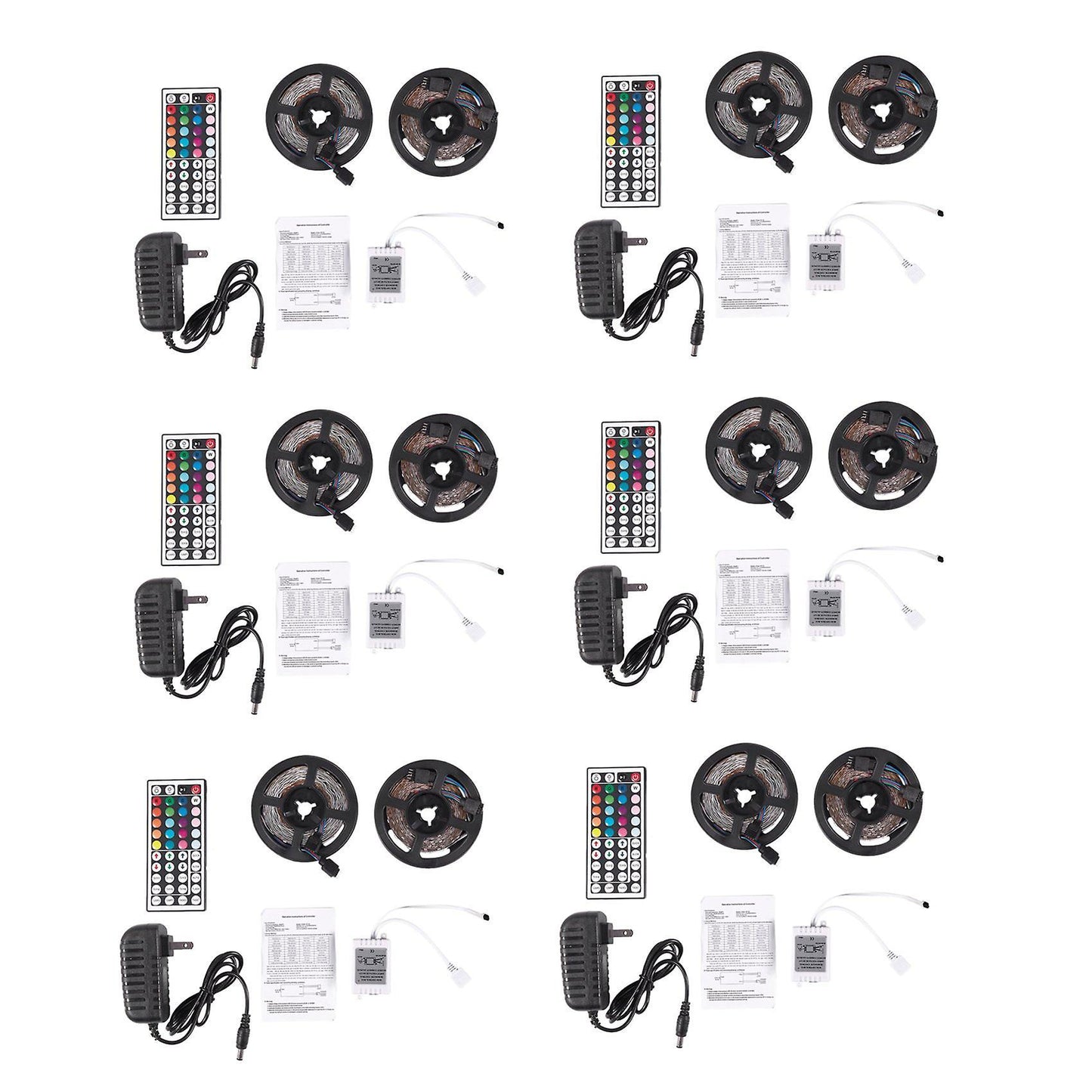 12x 10m 300leds 3528 Smd Rgb Led Light Strip + Controller Us Plug
