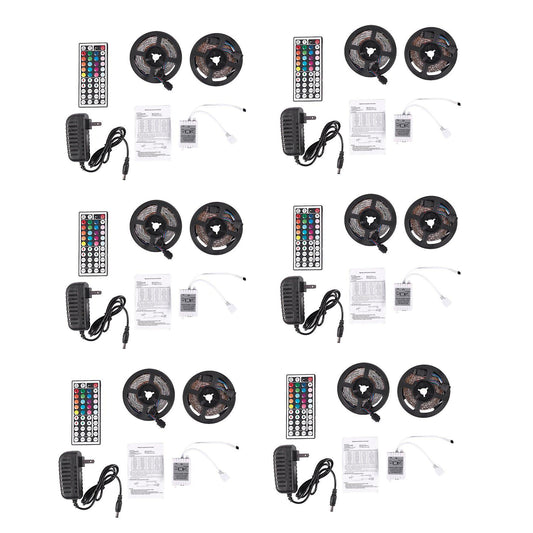 12x 10m 300leds 3528 Smd Rgb Led Light Strip + Controller Us Plug
