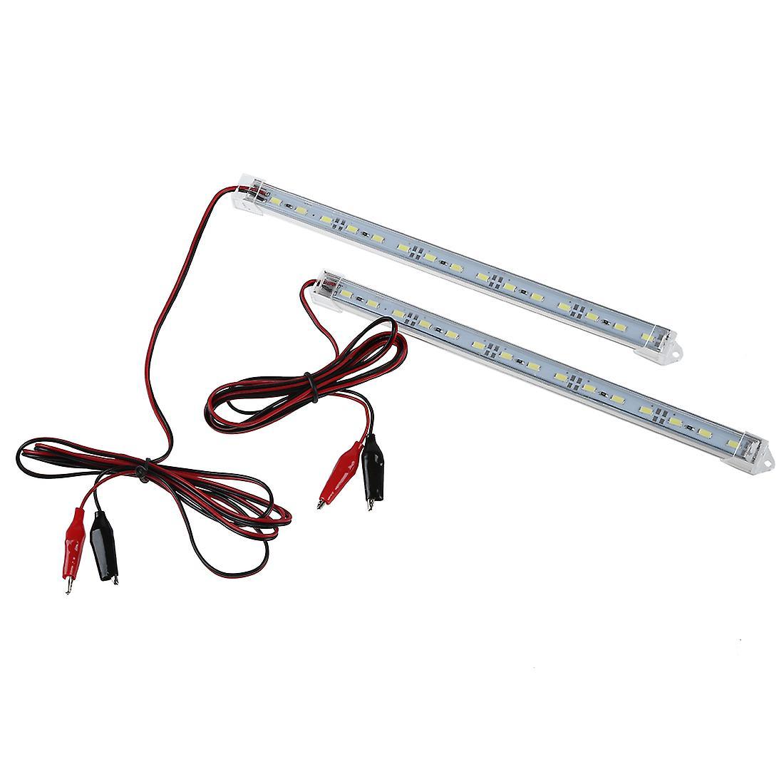 2pc 12v Car 15 Led 5630 Smd Interior Light Strip Lamp Bar