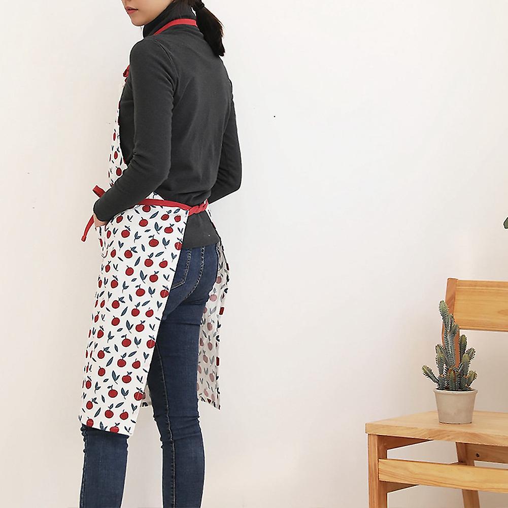 1 Piece Cotton Adjustable Adult Kitchen Apron Small Tree Print Apron