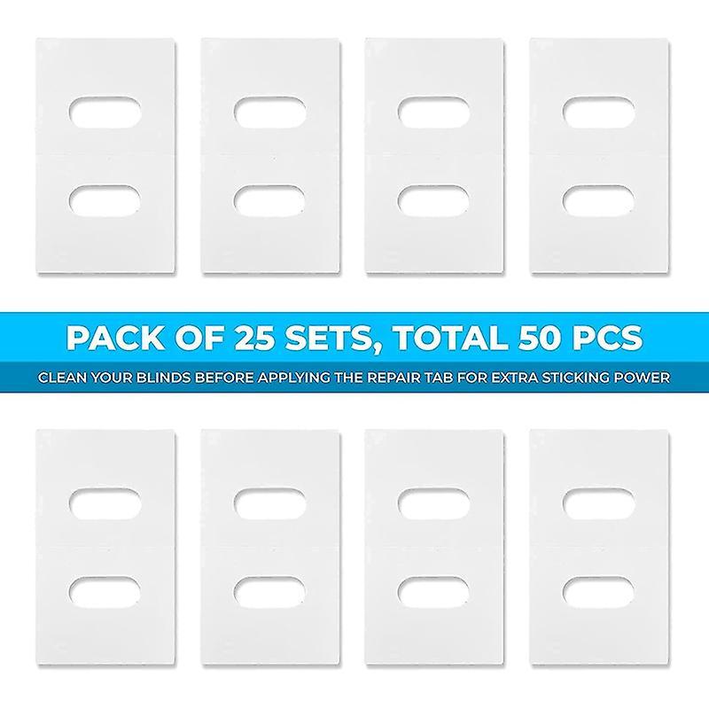 25 Sets Clear Vertical Blind Repair Tabs Vane Saver Repair Kit