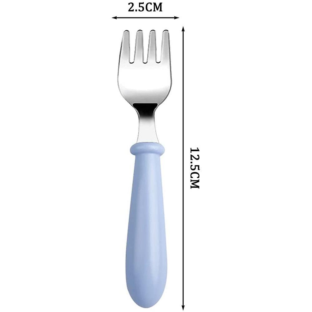 6 Pieces Stainless Steel Toddler Forks, Kids Cutlery Forks