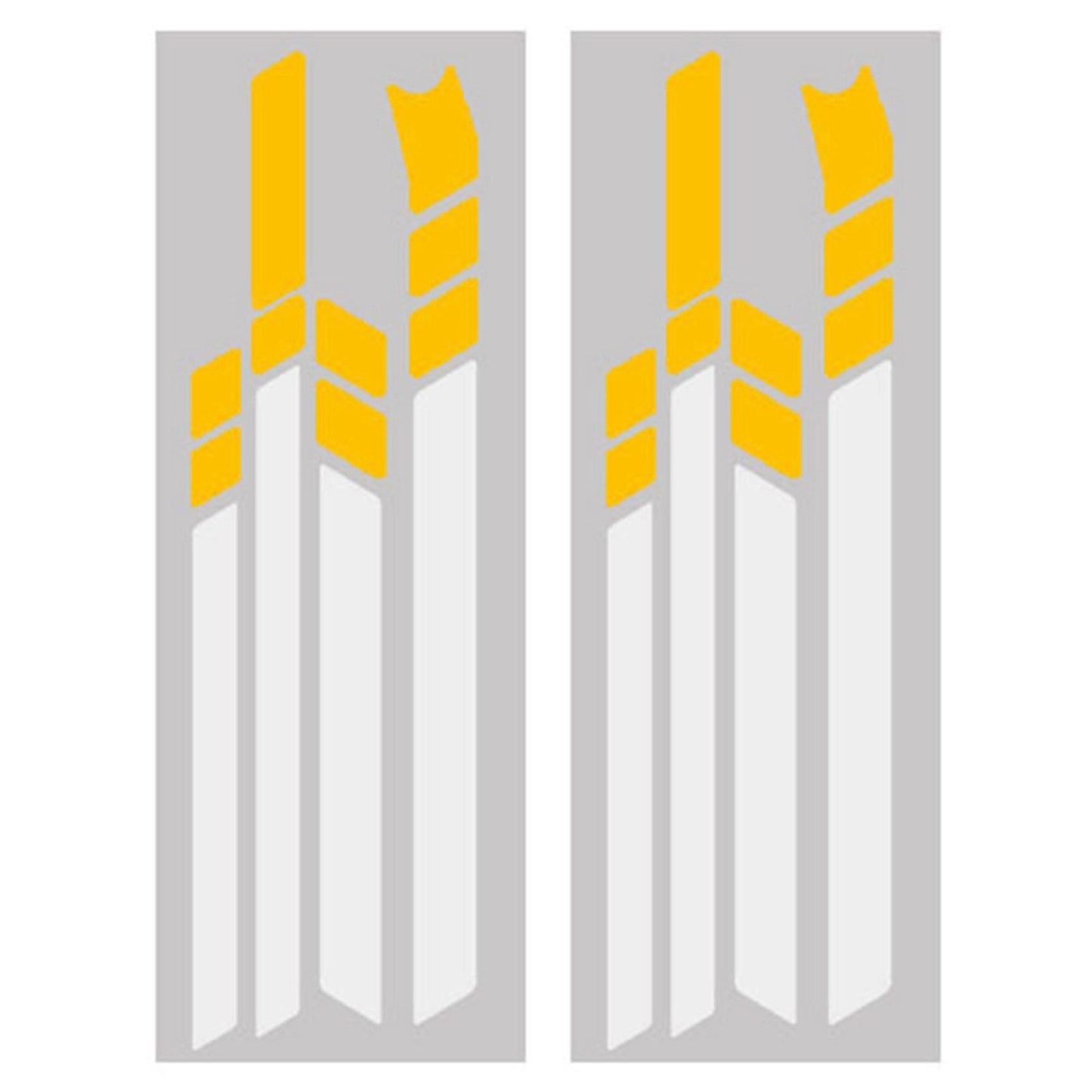 2x Pvc Reflective Stickers for Ninebot (yellow Yellow White)