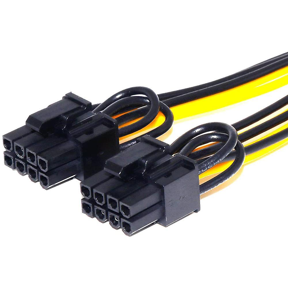 5 Pcs Pci-e 6-pin to Dual 6+2-pin (6-pin/8-pin) Power Splitter Cable