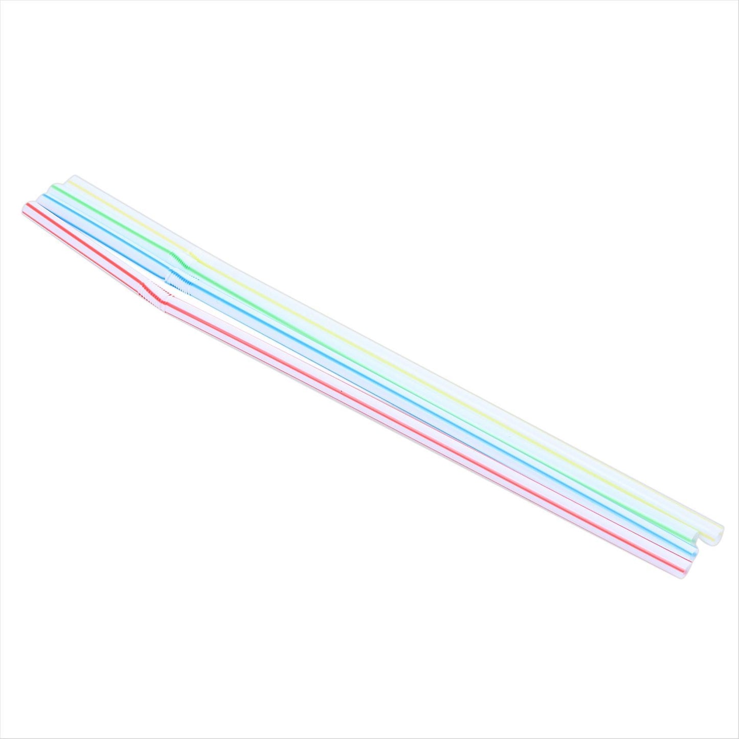 100pcs Disposable Flexible Straws Plastic Drinking Supplies