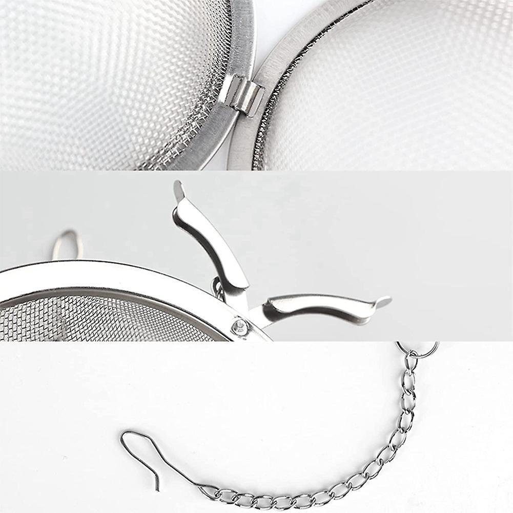 4pcs Stainless Steel Mesh Tea Ball 3.5 Inches Tea Strainers for Tea