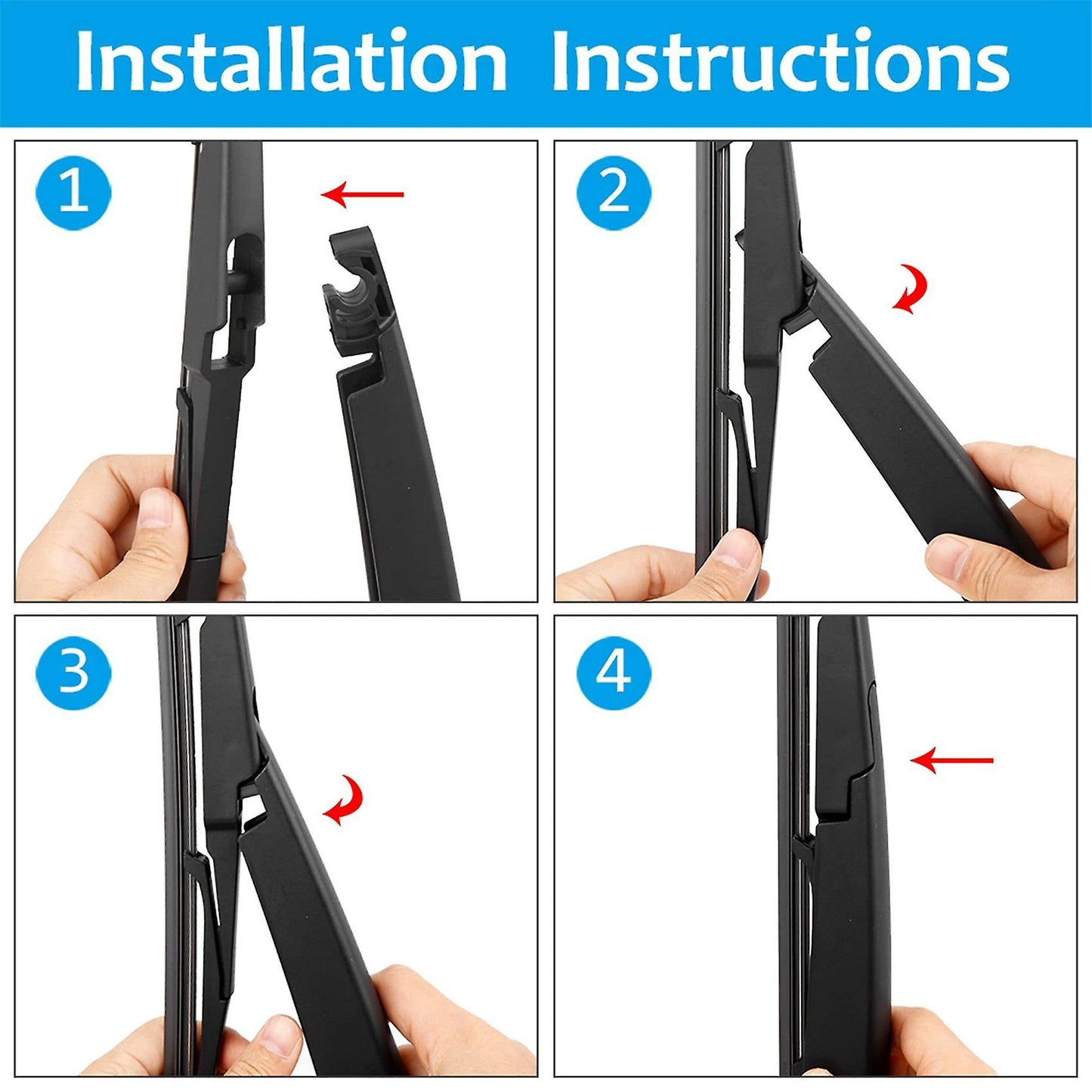 288mm Rear Windshield Wiper Blade Arm Set for Kia Carens Sportage