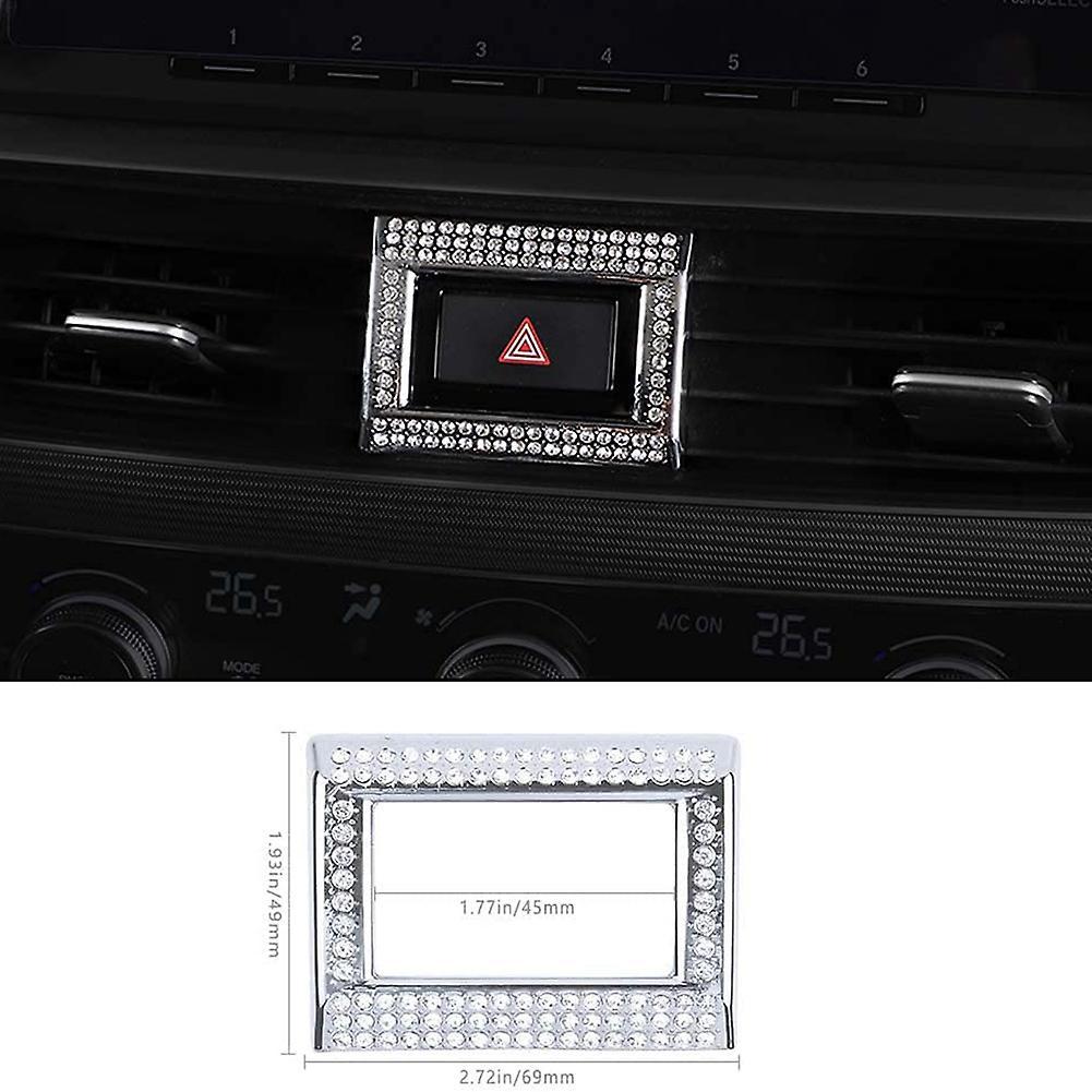 For Honda Accord 10th 2018 -2020 Hazard Warning Button Ring Covers