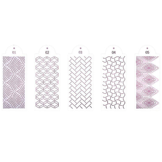 5pcs Cake Diy Bohemian Style Sugar Sieve Template Wheat Ear Cake A