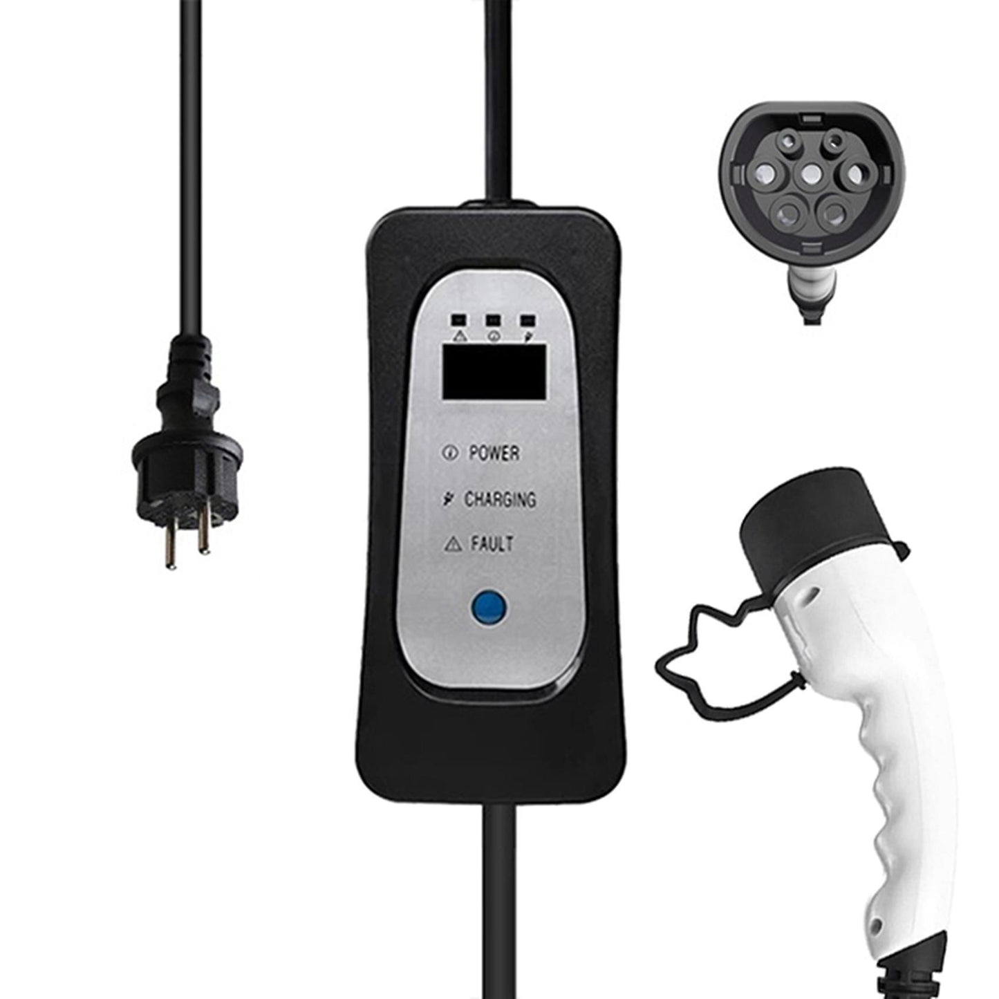 Sae Iec62196 Type 2 Evse Charger Cable 16a Compatible All Ev Cars