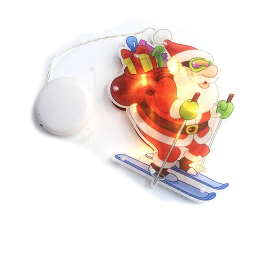 Santa Claus Led Suction Cup Window Hanging Lights Decoration Light D
