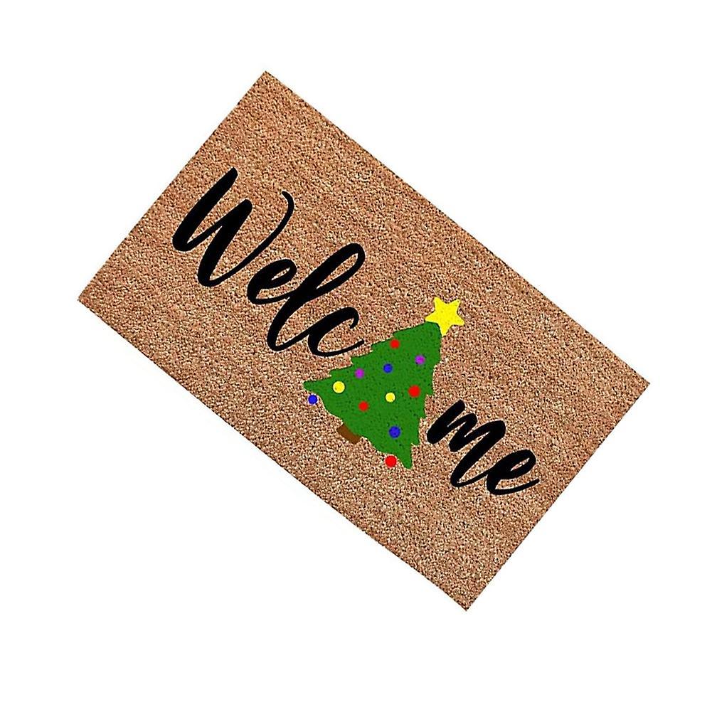Doormat Indoor Entrance Christmas Tree Doormats Welcome Home Decor