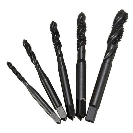 5pcs M3 to M8 Nitride Screw Tap Metric Spiral Hand Thread Screw