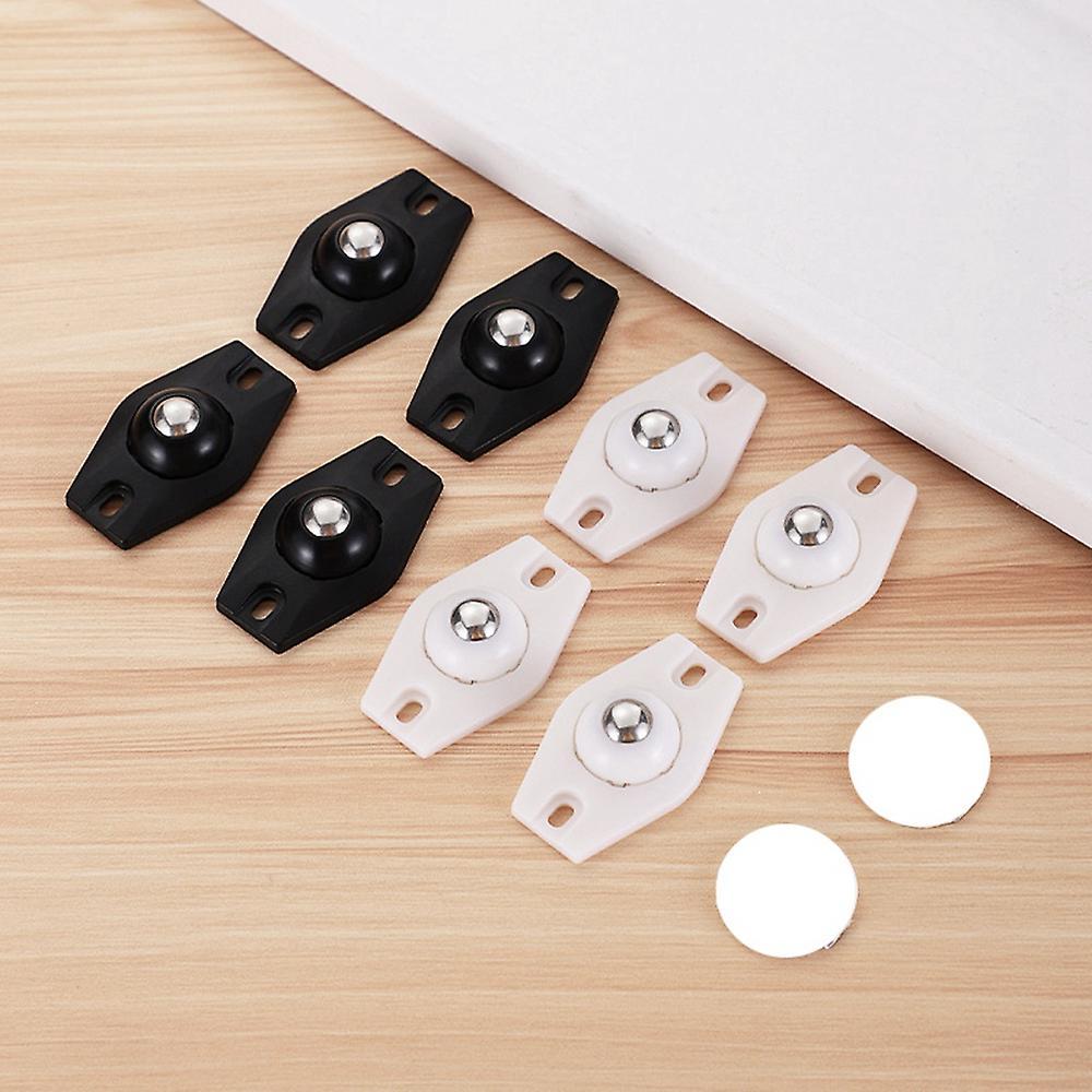 16pcs Self Adhesive Wheels for Storage Boxes(white)