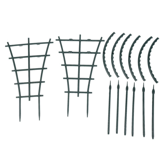 4pcs Garden Plant Climbing Trellis with 6pcs Arcuated Supports Stakes