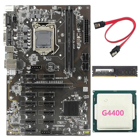 Btc-b250 Motherboard + G4400 Cpu + Ddr4 8g Memory Stick + Sata Cable
