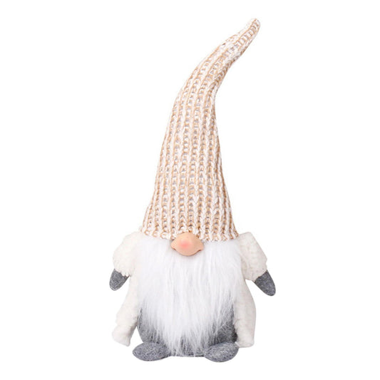 Knitted Long Hat Christmas Dwarf Gnome Doll Ornaments Cute Dwarf (b)