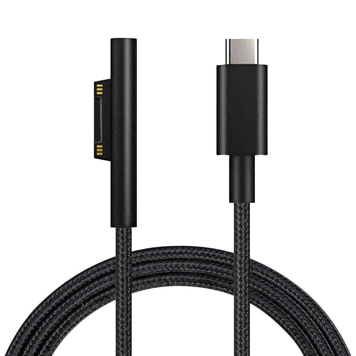 Nylon Braided Usb-c Charging Cable for Surface Pro 6/5/4/3 Surface