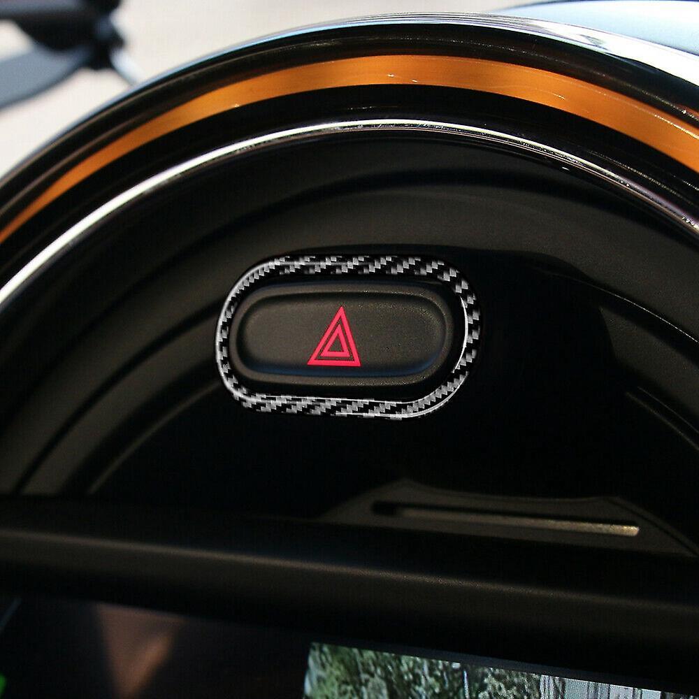 Carbon Fibre Warning Light Button Switch Cover for Mini Cooper F55