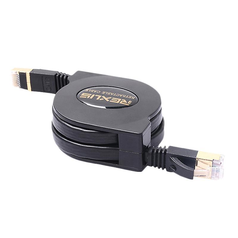 Rexlis 5ft Cat7 Rj45 Lan Retractable Ethernet Cable for Computer