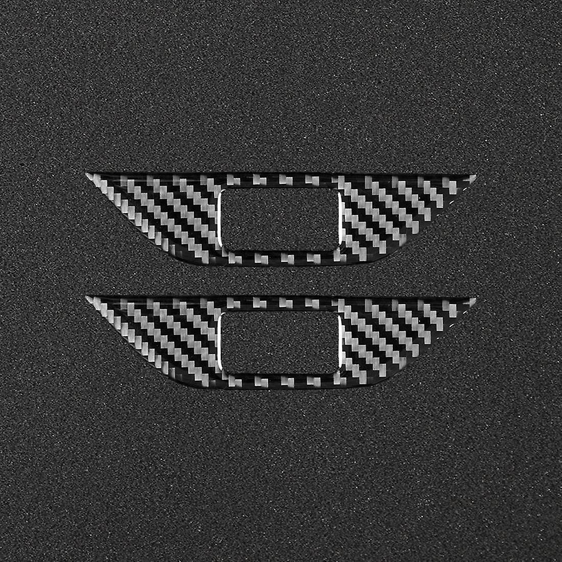 Carbon Fiber Door Lock Button Switch Panel Cover Trim for Land Rover